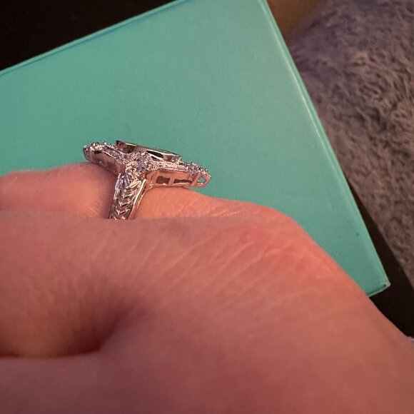 marquise cz cocktail fashion bridal ring sz 6.5 - Picture 7 of 7